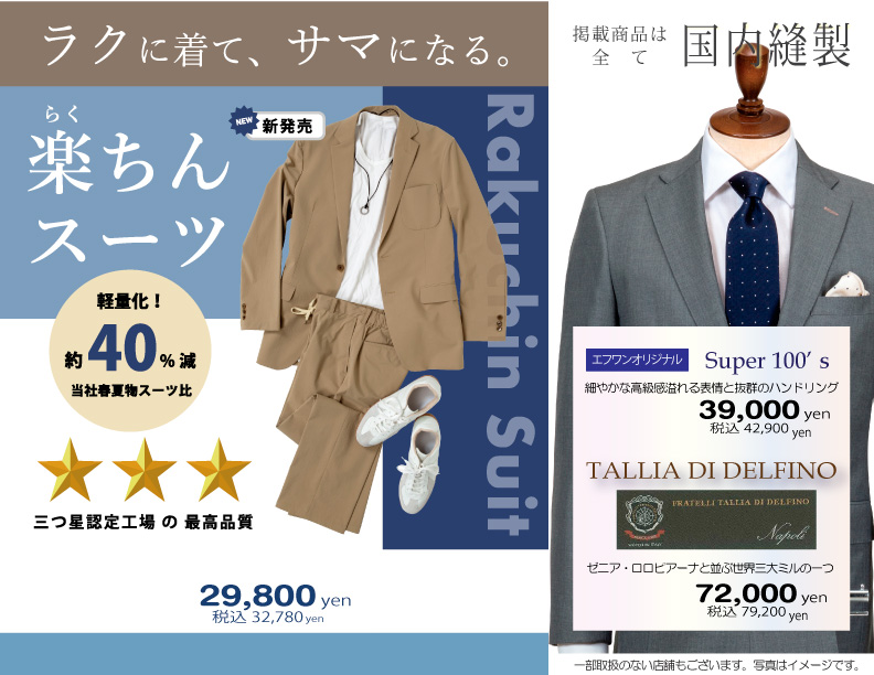 エフワン Order Suits Custom Suits エフワン Order Suits Custom Suits